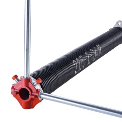 Vääntöjousipari nosto ovelle korkeahiiliteräs ja alumiini 5 72x50 8x610 mm elektroforeettinen musta pinnoite