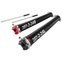 Autotallin nosto-oven vääntöjouset korkeahiiliteräs elektroforeesipinnoitettu pari 5,26×50,8×618 mm