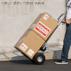 Käsikärry taittuva kaksitoiminen ja tasokärry alumiini- ja hiiliteräsrunko 454 kg kantavuus