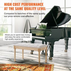 Verhoiltu penkki pellavakangas muistivaahto napitettu istuin 80x40x48 cm kumipuiset jalat beige