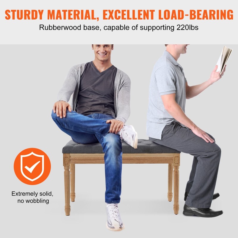 Verhoiltu penkki pellavakankaalla ja muistivaahdolla kumipuujaloilla tummanharmaa eteiseen