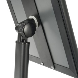 Jalallinen kyltinpidike alumiinirunko metallipohjalla 8 5 x 11 tuuman julisteille kallistettava säänkestävä