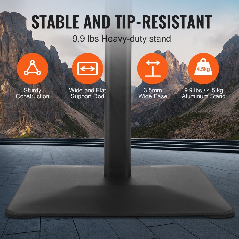 Jalallinen kyltinpidike alumiinirunko metallipohjalla 8.5 x 11 tuuman julisteille kallistettava säänkestävä