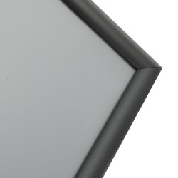 Jalallinen kyltinpidike alumiinirunko metallipohjalla 8.5 x 11 tuuman julisteille kallistettava säänkestävä