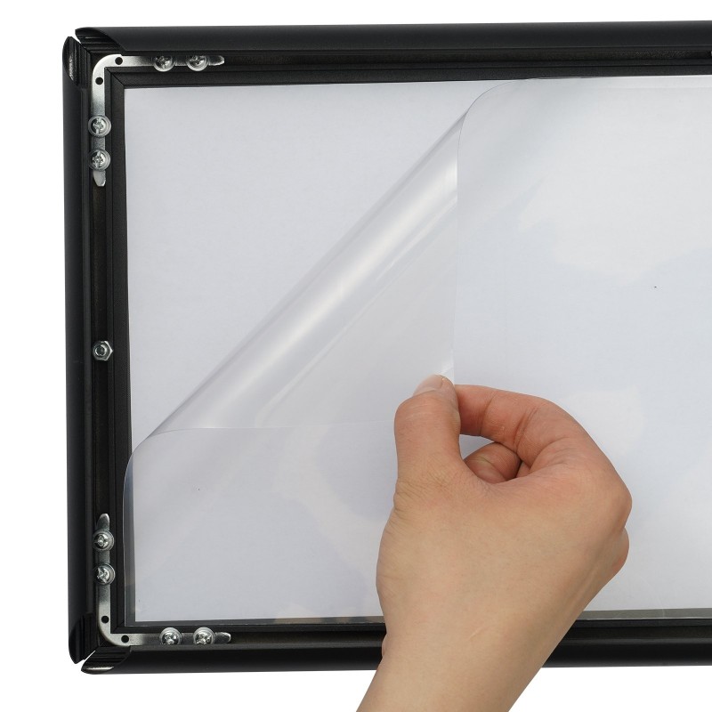 Jalallinen kyltinpidike alumiinirunko metallipohjalla 8.5 x 11 tuuman julisteille kallistettava säänkestävä