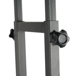 Alumiininen julisteteline lattialle kaksipuolinen kahdelle julisteelle säädettävä korkeus 100 1905 mm