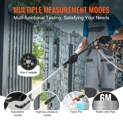 Johdoton painepesuri 21V 4,0Ah akulla kolmiportainen säädettävä 6-toiminen suutin