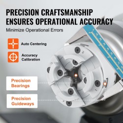 nelileukainen itsestään keskittävä sorvi-istukka teräs yhdeksänkymmentäkuusi millimetriä