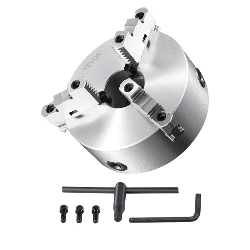 3-leukainen itsesäätyvä sorvin istukka 200 mm HT300 runko puristusalue 4–200 mm