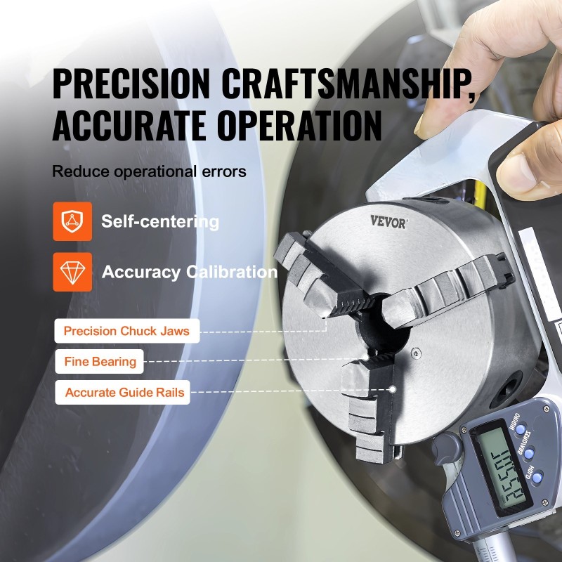3-leukainen itseitsentyyttävä sorvin istukka HT300 160 mm