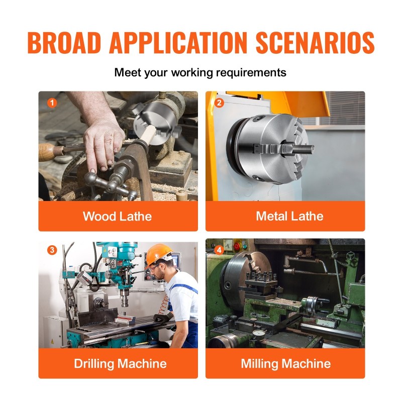 3-leukainen itseitsentyyttävä sorvin istukka HT300 160 mm