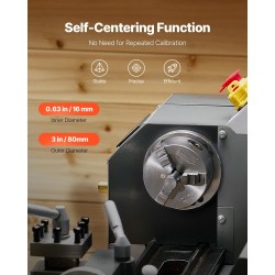 3-leukainen itsesäätyvä sorvin istukka HT300 80 mm puristusalue 2–63 mm