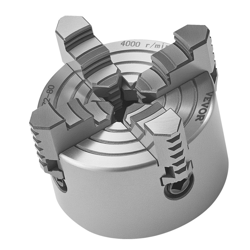 4-leukainen sorvin istukka HT300 80 mm 5-80 mm puristusalue sisä- ja ulkopuristukseen