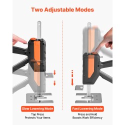 Käsikäyttöinen nostin 2 kpl 200 kg 195 mm magneettinen vatupassi musta