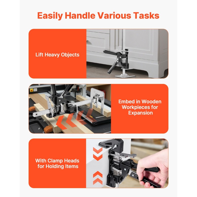 Käsikäyttöinen nostin painevaletusta alumiinista ja teräksestä 2 kpl 150 kg 180 mm