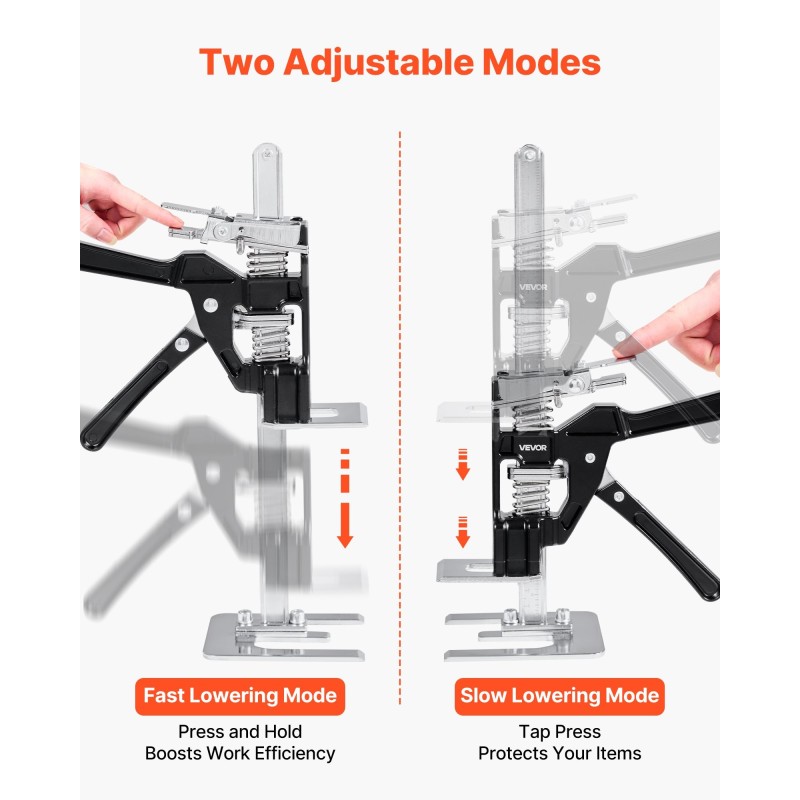 Käsinostin valualumiini ja teräs 235 millimetriä 2 kappaletta 200 kilogrammaa parina