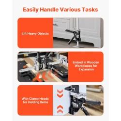 Käsinostin valualumiini ja teräs 235 millimetriä 2 kappaletta 200 kilogrammaa parina