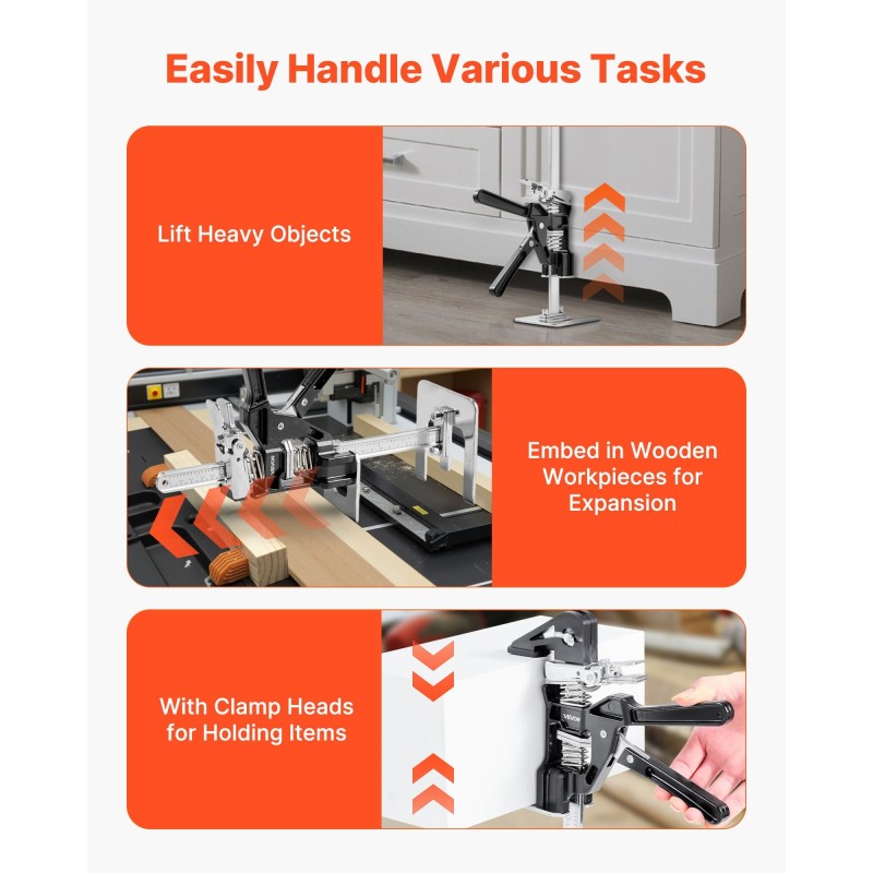 Käsinostin 2 kpl parin enimmäiskantavuus 200 kg 165 mm magneettinen vatupassi