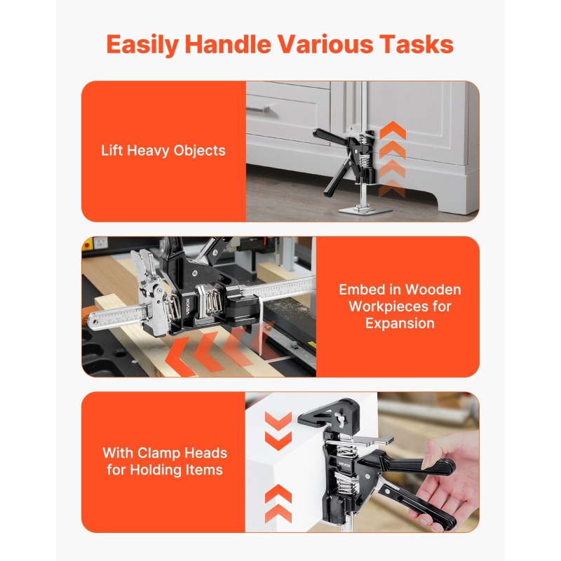 Käsinostimet 2 kpl valualumiini ja teräs 150 kg 250 mm magneettivesivaaka