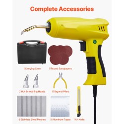 Muovihitsauspistooli 220 watin 1200 kpl kuumia niittejä 76 hitsauspuikkoa kantolaukku
