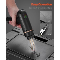 Muovihitsauspistooli akkukäyttöinen 120 wattia 400 kpl niittejä