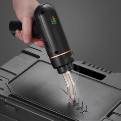 Muovihitsauspistooli akkukäyttöinen 120 wattia 400 kpl niittejä