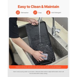 Valurautaparila 20x10 tuumaa esimaustettu kaksipuolinen kahvallinen musta