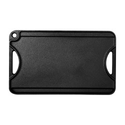 Valurautainen grilliparila 14x8,5 tuuman esimaustettu kaksipuolinen kahvalla musta