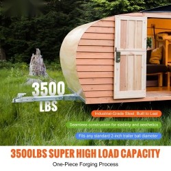 Perävaunun suora vetokytkin teräs 2 tuuman kuulalle ja aisaprofiilille 1587,6 kg sinkitty