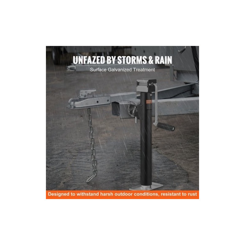 Perävaunun suora vetokytkin teräs 2 tuuman kuulalle ja aisaprofiilille 1587,6 kg sinkitty