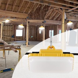 Rakennustyömaan ketjuvalo 15,24 m 5 lamppua 75W IP65 7500 lumenia 5000–5500K