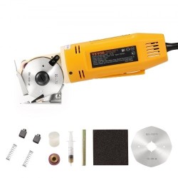 Sähköinen käsikäyttöinen kangasleikkuri 170 W 70 mm seosteräterä 25 mm leikkuupaksuus