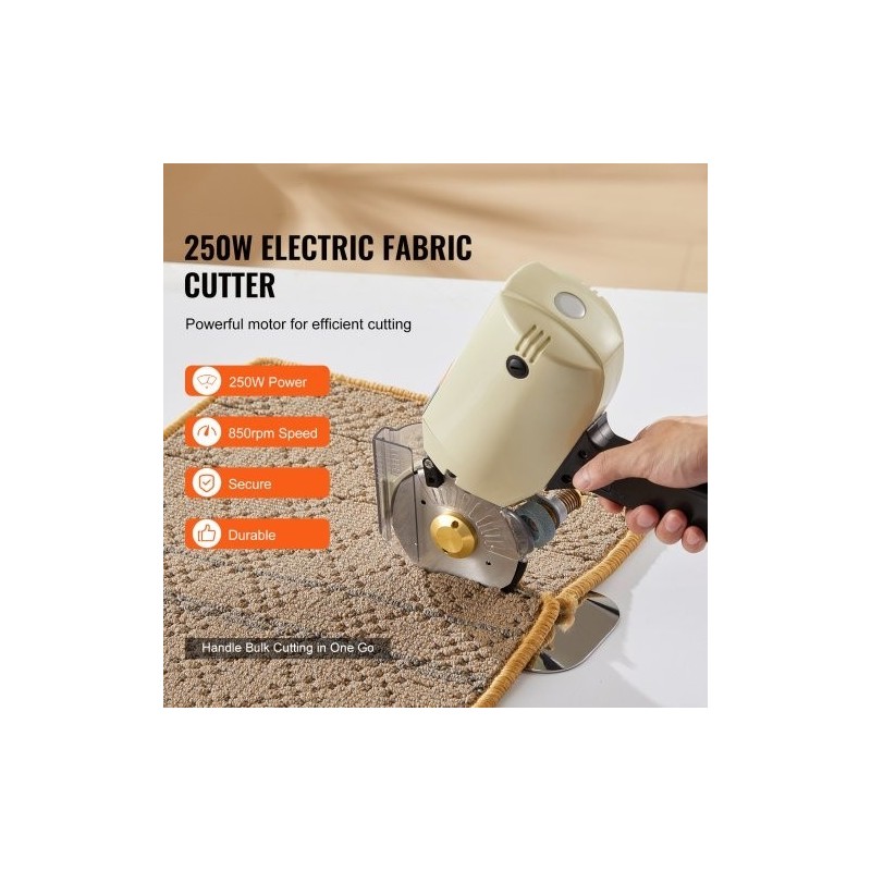Sähköinen kangasleikkuri 250W kahdeksankulmainen 100 mm seosterä 27 mm leikkuupaksuus varaterä teroituskivet