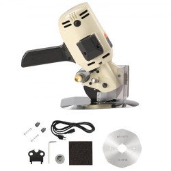 Sähköinen kangasleikkuri 250W kahdeksankulmainen 100 mm seosterä 27 mm leikkuupaksuus varaterä teroituskivet