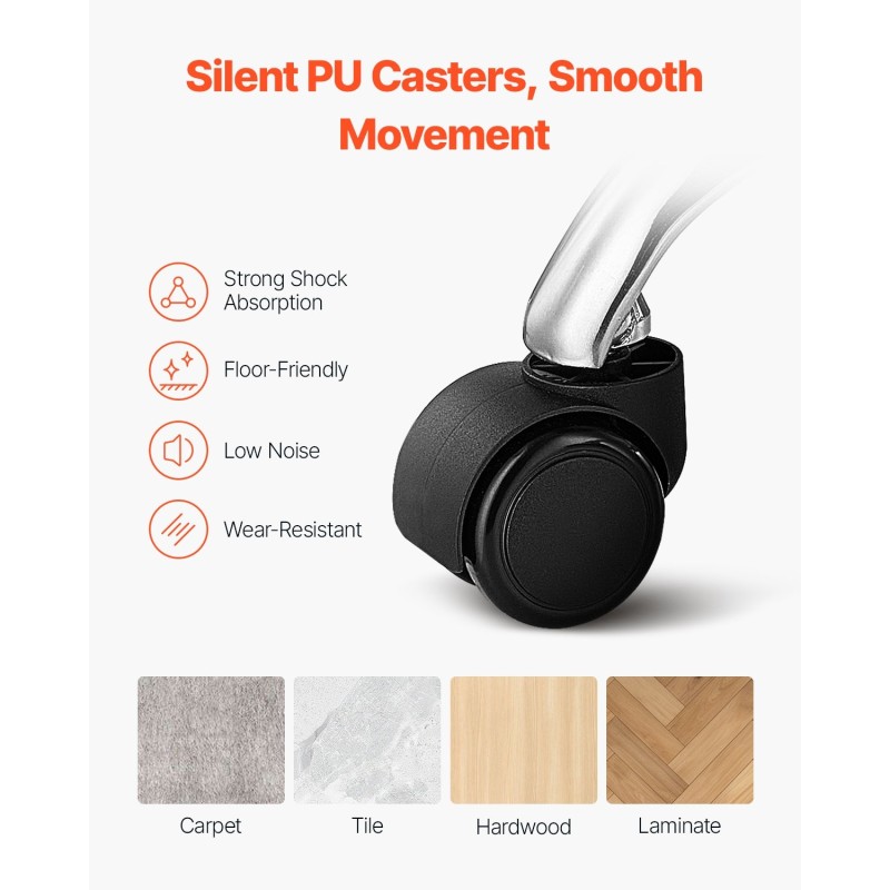 Pyörivä jakkara PU-nahkainen istuin säädettävä 55–71 cm metallinen jalkatuki pyörillä