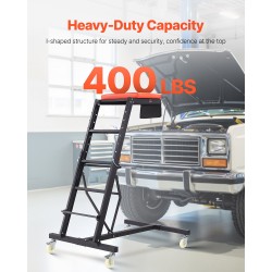 Yläpuolinen huoltotaso teräsrunko säädettävä 1160–1685 mm 4 pyörää autojen korjaukseen