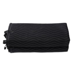 Äänieristävä peite polyesterikankaasta 243,8 x 203,2 cm kolmikerroksinen musta 9 purjerengasta