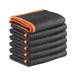 Pehmustetut muuttosuojapeitteet 6 kpl 2032 x 1829 mm kuitukangas puuvillatäytteellä