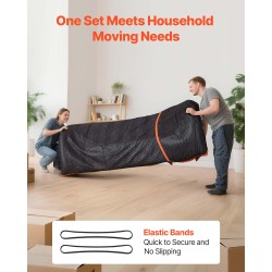 Pehmustetut muuttosuojapeitteet 6 kpl 2032 x 1829 mm kuitukangas puuvillatäytteellä