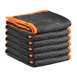 Pehmustetut muuttosuojapeitteet 6 kpl 2032 x 1829 mm kuitukangas puuvillatäytteellä