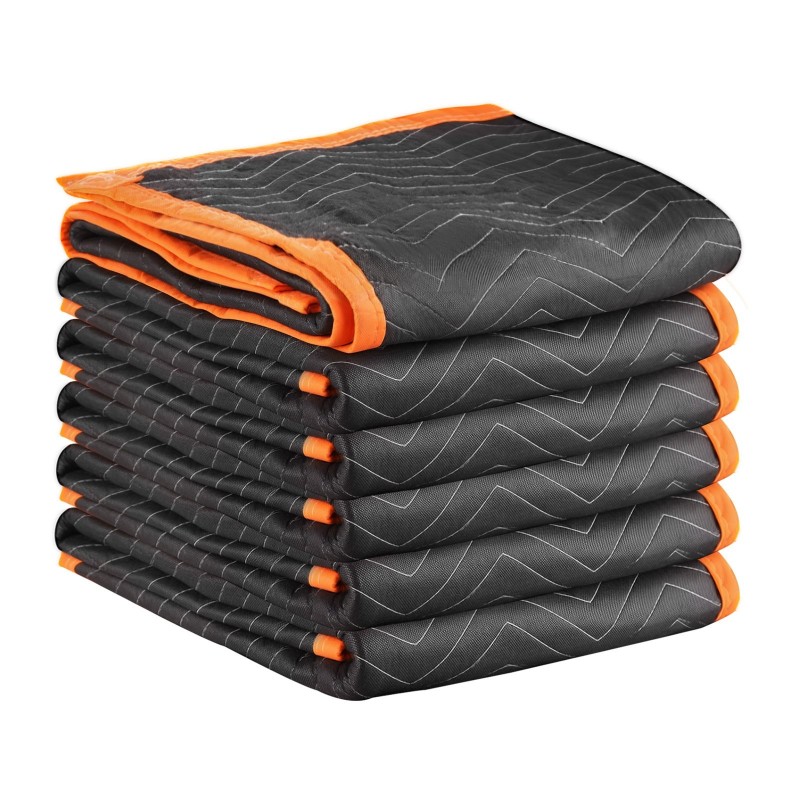 Pehmustetut muuttosuojapeitteet 6 kpl 2032 x 1829 mm kuitukangas puuvillatäytteellä