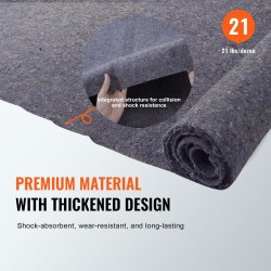 Muuttosuoja kierrätetty puuvilla 182,9 x 137,2 cm 24 kappaletta huonekalujen suojaan