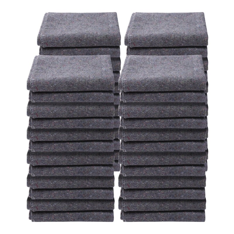 Muuttosuoja kierrätetty puuvilla 182,9 x 137,2 cm 24 kappaletta huonekalujen suojaan