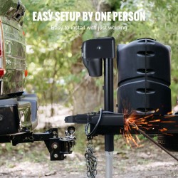 Vetokuulakytkin A-runkoinen sähköpinnoitettu teräs 2 tuuman vetokuulalle 3175 kg lukkosalpalla