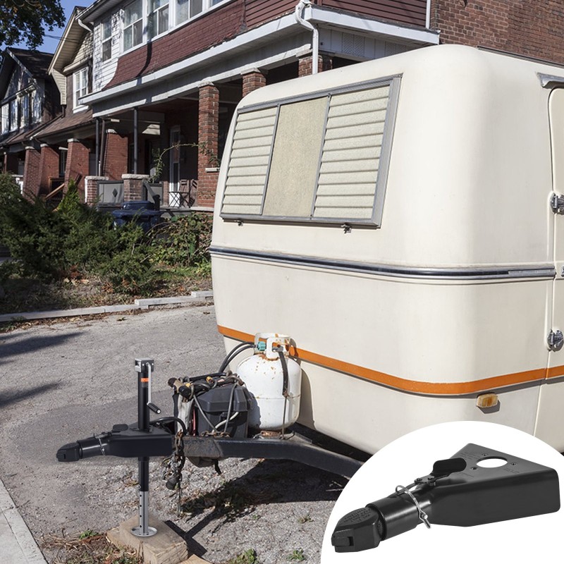 Vetokuulakytkin A-runkoinen sähköpinnoitettu teräs 2 tuuman vetokuulalle 3175 kg lukkosalpalla