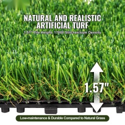 Tekonurmilaatat PP-PE-materiaali 18 kpl 305x305 mm lukkoponttirakenne vedenpoisto sisä- ja ulkokäyttö