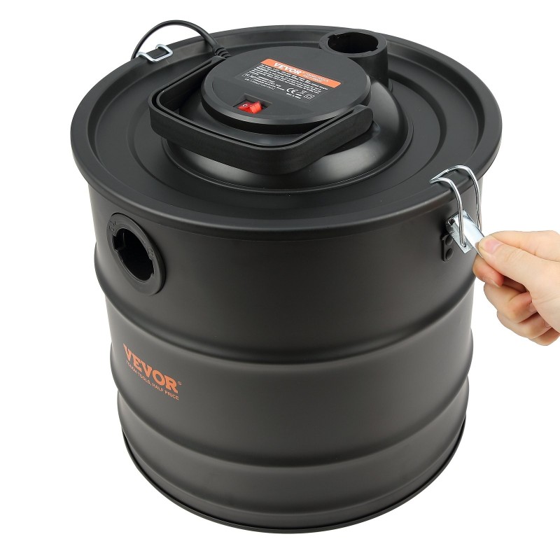 Tuhkaimuri sähkökäyttöinen 1200 W 20 l HEPA-suodatin 1,2 m metalliletku tulisijoille