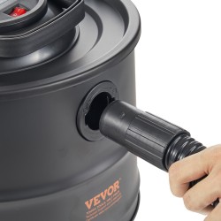 Tuhkimuri 15 litran 1200 watin HEPA-suodatin lämmönkestävä metalliletku alumiininen imuputki