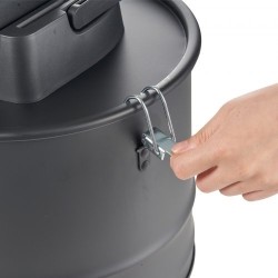 Sähköinen tuhkaimuri 15 l säiliö 10 kPa imuteho HEPA-suodatin lämpöä kestävä metalliletku