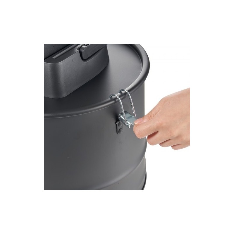 Sähköinen tuhkaimuri 15 l säiliö 10 kPa imuteho HEPA-suodatin lämpöä kestävä metalliletku